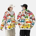 thumbnail image 3 of Rocae Transports with Animals Print Breathable Sun Protection Hoodie Quick-Dry Lightweight Long Sleeve Hoodie Unisex Running Sports Shirt XX-Large, 3 of 9