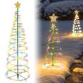 thumbnail image 1 of Cadena de luz navideña con energía solar Luz de hadas navideña colorida con 3 modos de iluminación Luz LED con forma de árbol brillante para jardín, patio, decoración del hogar Muyoka Hogar, 1 of 6