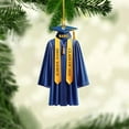 thumbnail image 5 of Graduation Ornament, Graduation Ornaments Class of 2023, Graduation Cap and Scroll Xmas Gift, Graduation Christmas Xmas Tree Ornaments, Gifts for Graduate, School Ornaments (DGRA1) - 3323 (Yellow), 5 of 7