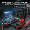 thumbnail image 7 of Cordless Leaf Blower Vacuum, 21V Brushless Electric Leaf Blower with 2 Batteries and Charger, Battery Powered Lawn Blower, 2-in-1 Small Handheld Blower Vacuum with Storage Case for Lawn Care,, 7 of 7