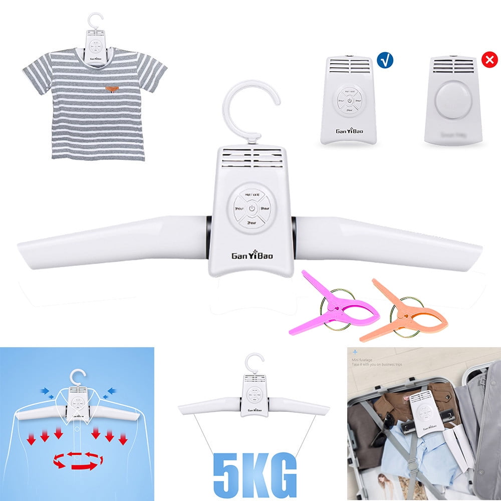 Portable Electric Folding Clothes Hanger Dryer Laundry Rack Travel Drying Rack 