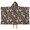 Mushroom and Fairy, variant on Mushroom and Fairy Black Pattern Teens Hooded Bath Towel Wrap for Ages 3 To 12,Quick Dry Lightweight Soft Microfiber Bath Beach Pool,60"x35"
