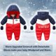 thumbnail image 5 of Traje de nieve de invierno para bebé, mono, prendas de vestir, con capucha, Footie para niños pequeños Xemadio CJWUS-3794, 5 of 7