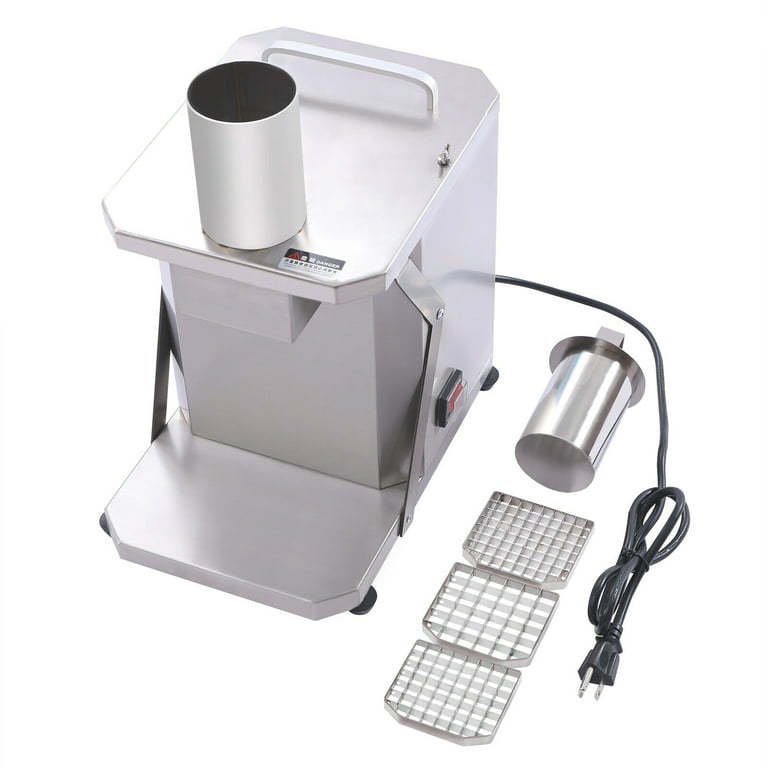 200W Commercial Electric Vegetable Dicer Automatic Fruit Dicer Food Chopper  Stainless Steel Heavy Duty Vegetable Chopper Cutter for Potatoes Carrots