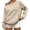 #02Khaki, variant on Drmagiyhm Womens Off The Shoulder Tops Long Sleeve Sexy Sweatshirts Fall Cute Slouchy Sweater Pullover Top Dark Gray XL