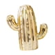 thumbnail image 1 of Alcancía de cactus, escultura de porcelana para ahorrar dinero, ideal para oficina y sala de estar. Oro, 1 of 9