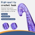 thumbnail image 3 of 1pc Transparent Crystal Large Crochet Hook Big Embroidery Knitting Needles Large Crochet Hook Set for DIY Chunky Yarn Crafts, 3 of 6