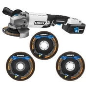 HART 20-Volt Angle Grinder Kit with 36, 60, & 80 Grit Flap Discs