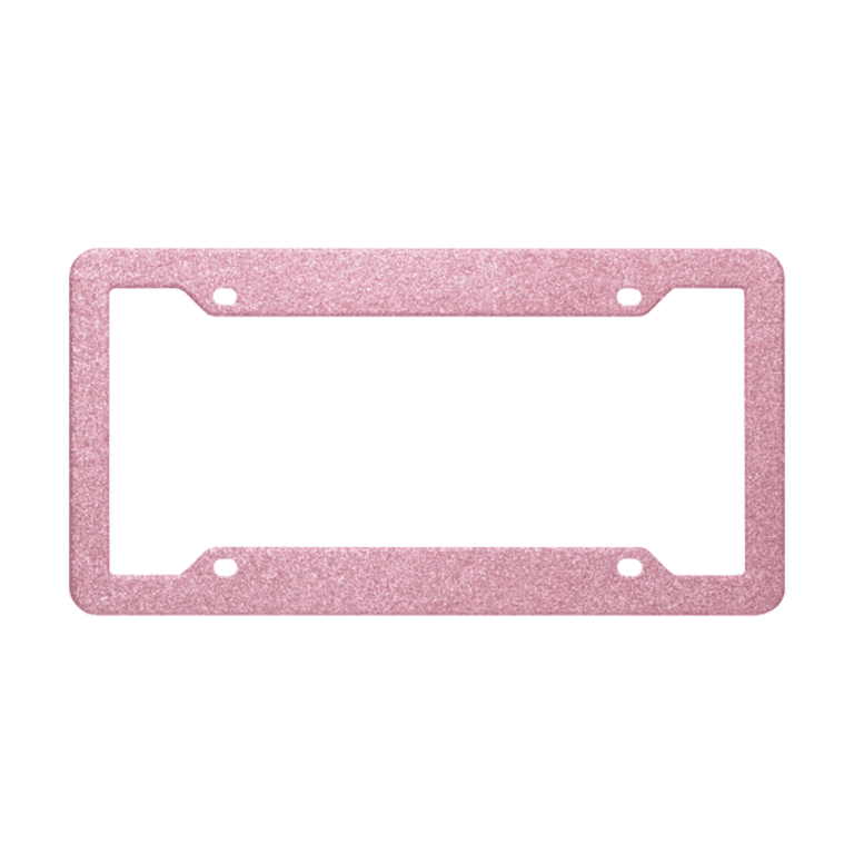 Auto Drive Pink Glitter License Plate Frame photo 1