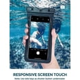 thumbnail image 6 of Takfox Waterproof Phone Pouch, 2Pack IPX8 Waterproof Cell Phone Bags Fits iPhone 15 14/13/12/11, Galaxy S24/S23/ S22/S21/20, up to 7" Smart Phones, Black, 6 of 9