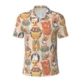 thumbnail image 2 of Daiia Colorful Owls Pattern Men’s Polo Shirts,Solid Deck Shirt,Classic Fit, Breathable Cotton Polo for Casual and Sport Wear-Medium, 2 of 7