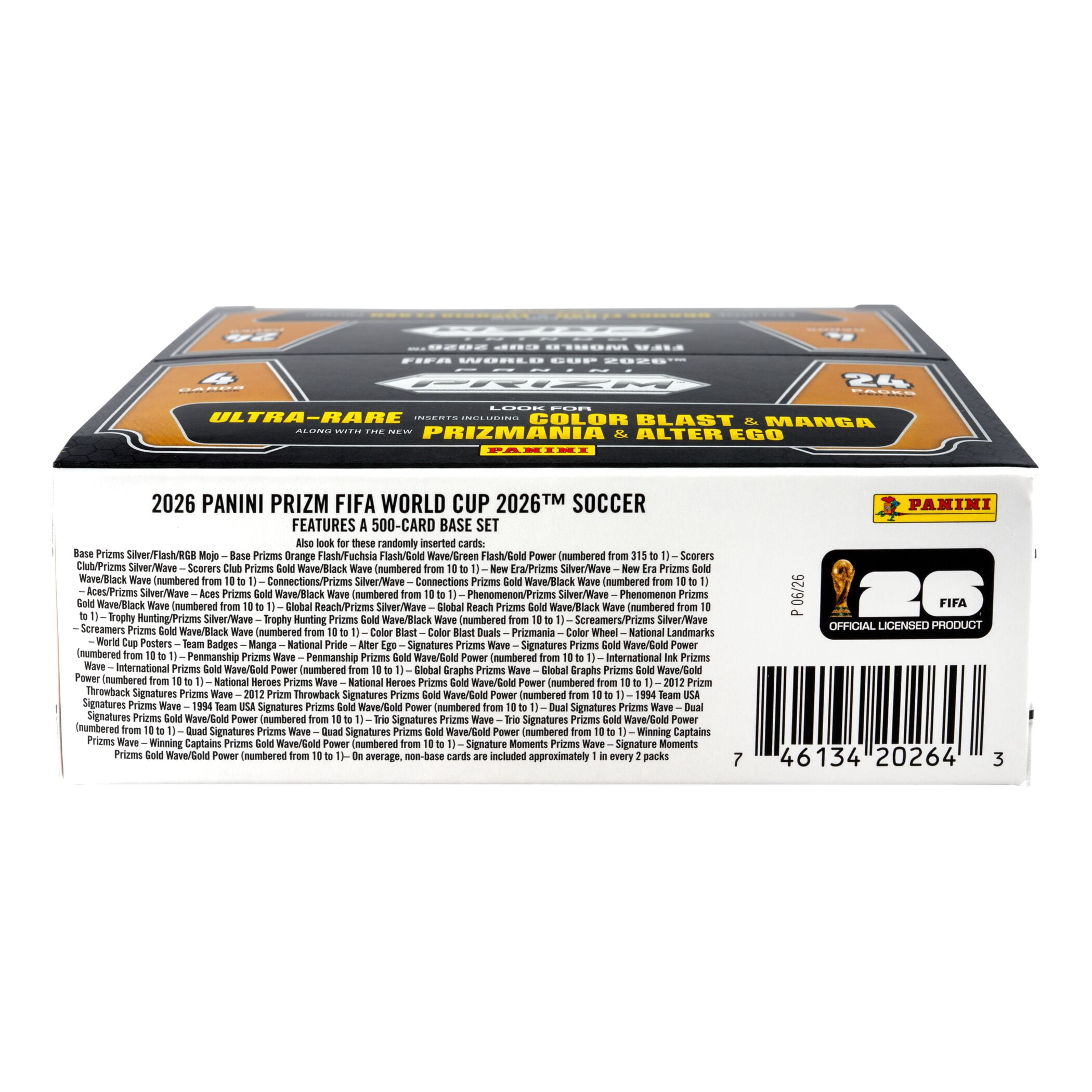 2026 Panini Prizm World Cup Soccer Trading Cards 24 Count Retail Box