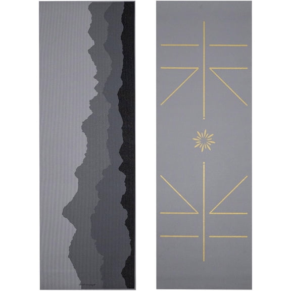 Ascend Yoga Mat - Premium 6mm Thick, 72" x 24" Exercise Mat - Non Slip, Tear Resistant Workout Mats for Pilates, Home, Studio, Fitness, Gym, Training, Floor Stretching - Granite