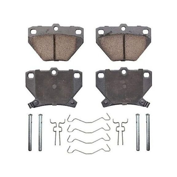 Rear Brake Pad Set - Compatible with 2005 - 2006 Toyota Corolla XRS