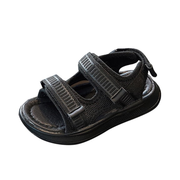 MKHSQHDG Girls Wedge Sandals Size 10 Children Open Toe Sandals Summer New Solid Beach Shoes Girls Hollow Out Simple Sandals 11-11.5 Years