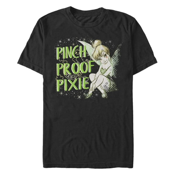 Men's Peter Pan St. Patrick's Day Tinkerbell Pinch Proof Pixie Graphic T-Shirt