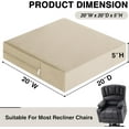 thumbnail image 3 of Recliner Cushions for Elderly Long Sitting Gel Memory Foam Cushion for Recliner 20 x 20 x 5 Inch Khaki, 3 of 14
