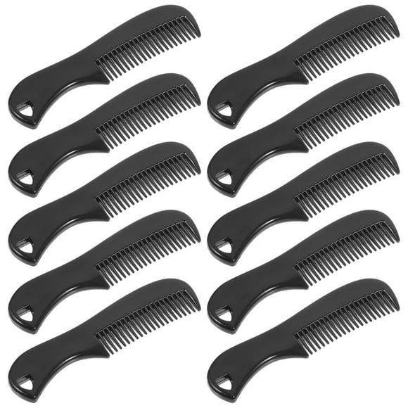 Dosaele 10pcs Mustache Combs Mens Beard Comb Travel Comb Pocket Comb Grooming Accessory