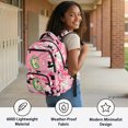 thumbnail image 4 of HELLHERO Cute Fishing Fish School Bookbags with Lightweight Multi Pocket, 17 Inch Kids Backpacks for Travel and Back to School Elementary, 4 of 8