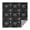Black White Gothic-1, variant on Colorful Skull Pattern Square Tablecloth,Waterproof Square Table Cover,Wipeable Spillproof Washable Table Cover for Home Kitchen Party Decor 42"X42"(107x107cm)
