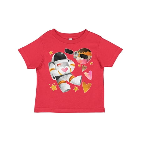 

Inktastic Astronaut Valentine Outer Space Hearts Gift Toddler Boy or Toddler Girl T-Shirt
