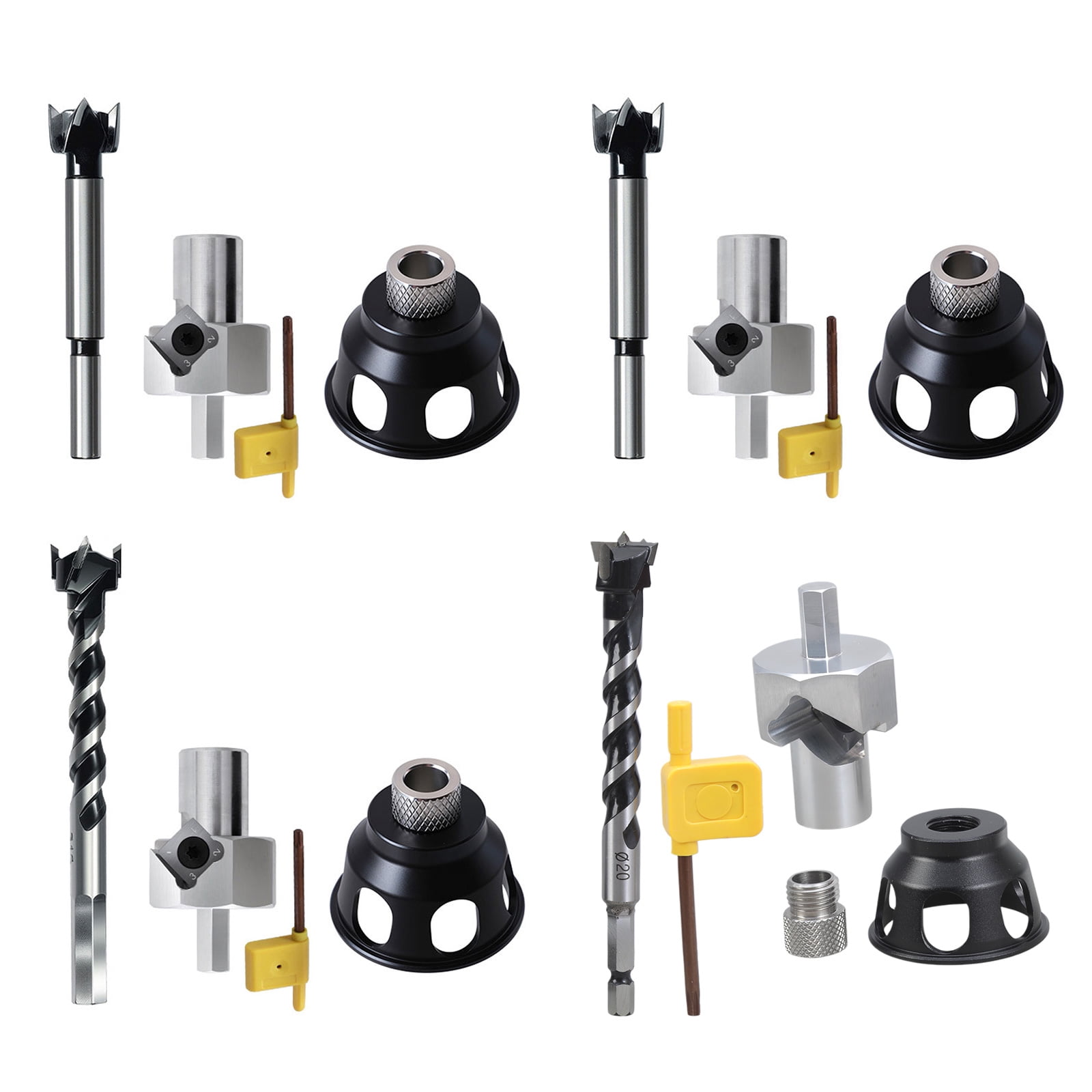 lanema Vertical Positioning Hole Puncher Pocket Hole Jig Carpentry Tool Mini Straight Angle Drill Guide Doweling Jig Kit