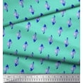 thumbnail image 2 of Soimoi Green Poly Georgette Fabric Shells Ocean Print Fabric by the Yard 42 Inch Wide, 2 of 3