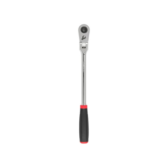 TEKTON 1/2 Inch Drive x 14 Inch Flex Head Quick-Release Comfort Grip Long Ratchet | SRH32214