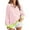 Pink, variant on TKLPEHG Oversized Sweatshirt for Women Fall Sweatshirts Fashion Long Sleeve Lapel Striped Quarter Zip Pullover Tops (Green,XL)