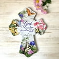 thumbnail image 4 of Glow Decor Butterflies Wooden Cross, 6 x 8 in. Multicolor 137532, 4 of 4