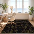 thumbnail image 3 of Design&I 2'x3' Ultra Soft Door Mat, Snake Round Gothic Vintage Damask Coiled Serpent Ornate Motifs None Fluffy Washable Easy Care Indoor rug for Bedside Entryway, 3 of 7
