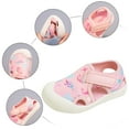 thumbnail image 4 of NOKIO Toddler Velcro Sandals Girls' Summery Sandals Baby Shoes Fashion Cute Cartoon Casual Sandals Flat Toddler Shoes Comfortable Soft Casual Toddler Shoes, 4 of 5