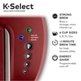 thumbnail image 5 of Keurig K-Select Cafetera de cápsulas K-Cup de una sola porción, rojo vintage, 5 of 5