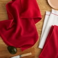 thumbnail image 2 of KITCHENAID Gourmet Series Gridlines Kitchen Towels 3-Pack Set, 100% Cotton Absorbent, Passion Red, 18"x28", 2 of 7