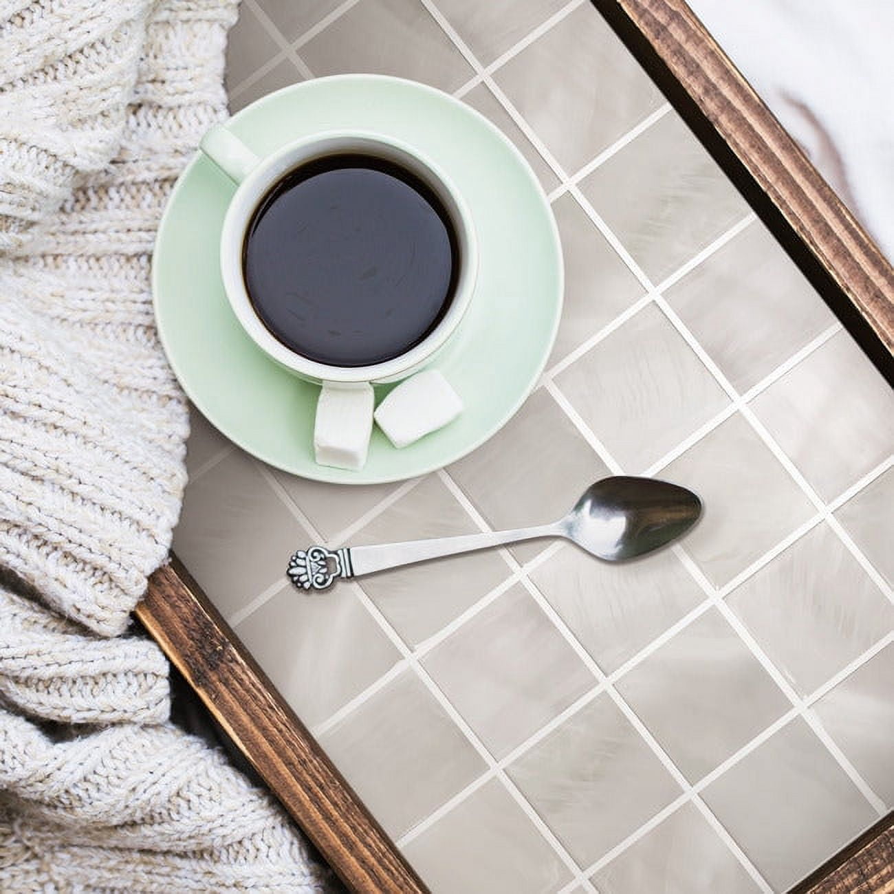 Pearl Square Peel And Stick Backsplash