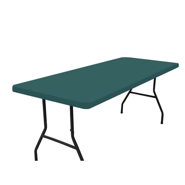 Mantel rectangular para picnic, manteles elásticos impermeables para mesas de 6 pies, mantel de poliéster lavable para acampar, interior y exterior (30" x 72")