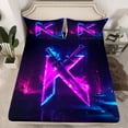 thumbnail image 2 of Castle Fairy 4-Piece King Sheet Set with Initial K and Lightsaber Design, 2 of 7