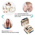 thumbnail image 4 of Woodpecker Travel Portable Square Jewelry Box Organizer for Rings, Earrings, Necklaces, Bracelets for Girls and Women, 4 of 6
