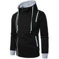 thumbnail image 3 of PNTUTB Men's Hoodie Jacket Side Zipper Style Warm Hoodies Sweatshirt Winter Zipper Hooded Coat, 3 of 5
