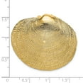 thumbnail image 3 of FB Jewels 14K Yellow Gold Clam Shell Pendant Slide, 3 of 4