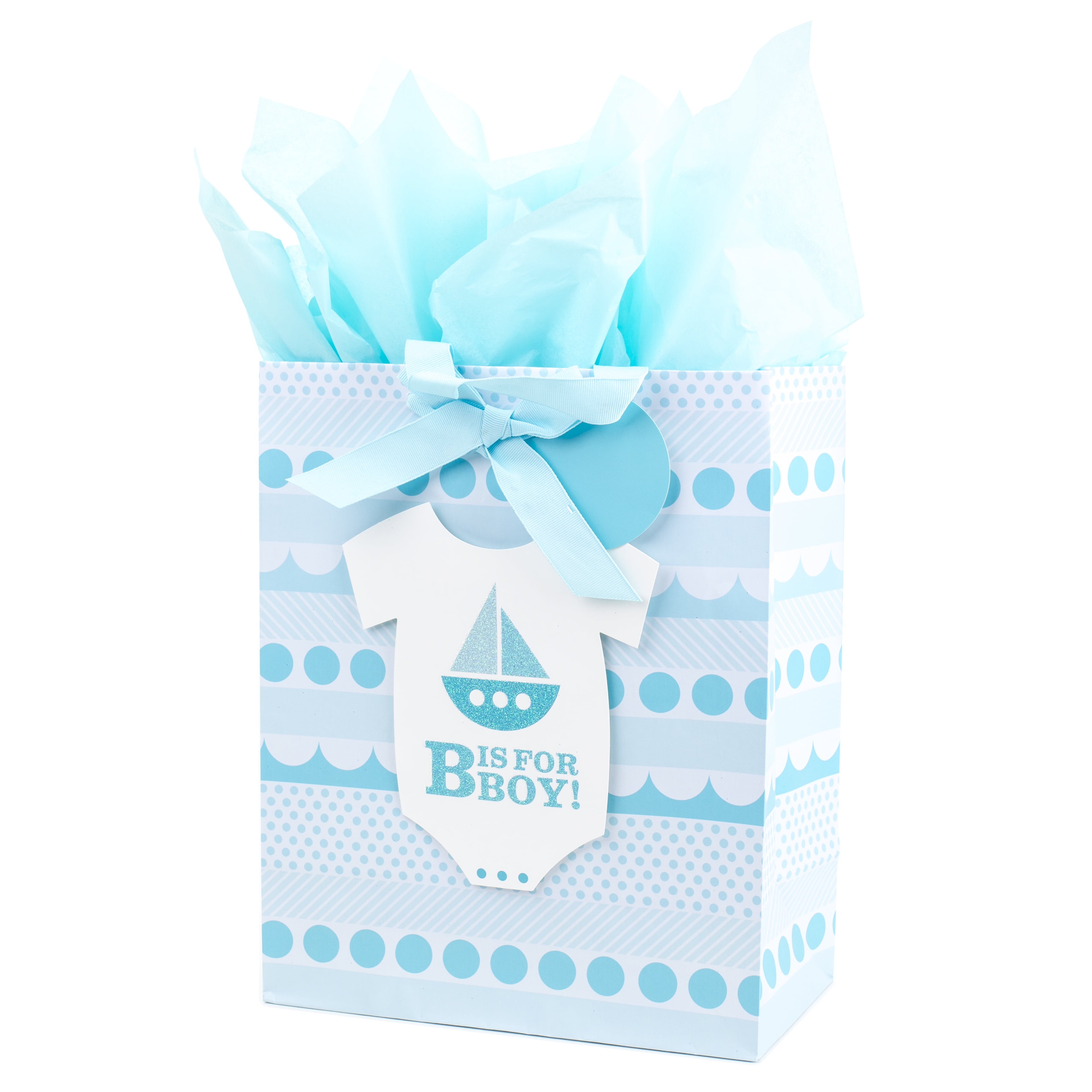 Baby Birthday or Baby Shower Gift Bag Set of 2