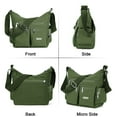 thumbnail image 5 of PULLIMORE Women's Waterproof Nylon Casual Crossbody Shoulder Messenger Bag Travel Purse Handbag with Multi Pocket, Green, 5 of 10