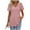 Pink, variant on Ltctricy Women's Peplum Tops Fashion V Neck Short Sleeve Eyelet Embroidered T Shirts Casual Tunic Blouses