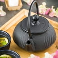thumbnail image 4 of Tetsubin 20 oz Round Black Cast Iron Teapot - 6 1/4" x 5 1/2" x 5 3/4" - 1 count box, 4 of 4