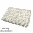 thumbnail image 5 of Flower Floor Pillow Lounger Cover, Flowers Bouquet Blossoms Ornamental Simplistic Monochromic Summer Art, Nap Mat Printed Fabric Case for 5 Pillows, 88" x 36", Beige Umber Cream, by Ambesonne, 5 of 5