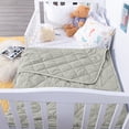 thumbnail image 4 of Ultra Soft Microfiber Toddler Comforter - Down Alternative Lightweight Crib Quilted Blanket, 39" x 47", Light Gray, Ntbay, 4 of 5