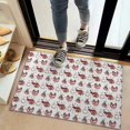 thumbnail image 2 of Red Christmas Car and Flower Pattern Door Rugs,Washable Non Slip Door Mats Indoor,Decorative Door Mats,Entry Mat Indoor for Entrance,Bedroom,Kitchen,Bathroom,20"x32", 2 of 6
