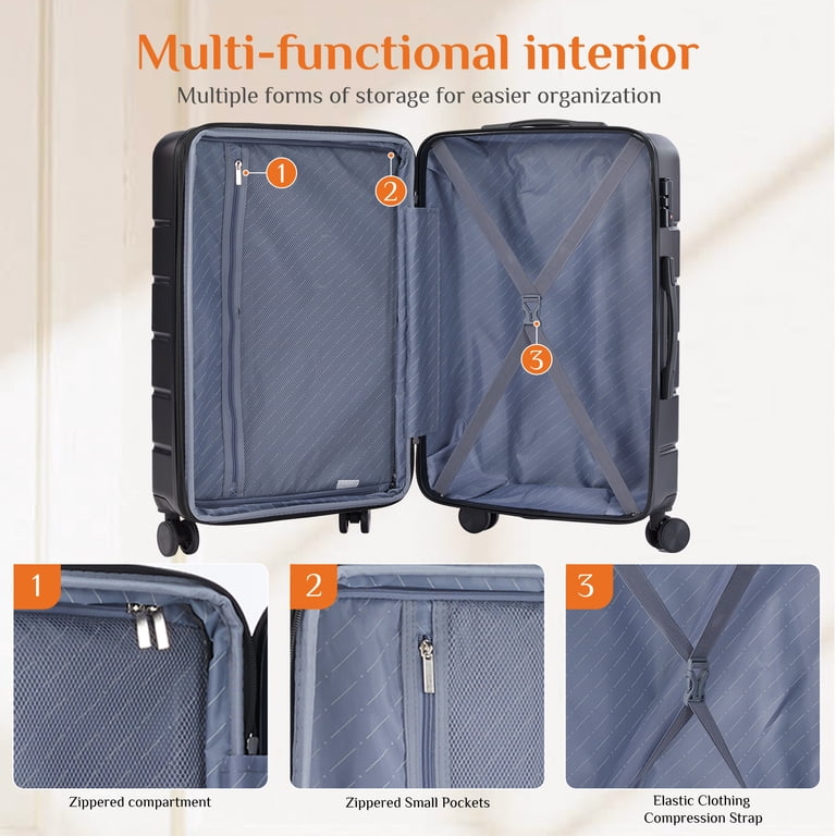 CONCETTA 24" Expandable Checked Luggage, Black photo 7