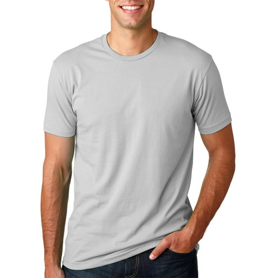 3600 Soft Rib Knit Jersey T-Shirt - Light Gray - Large
