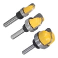 thumbnail image 1 of Loewten Bowl Tray Template Router Bits, Core Box Bit 5/8in Blade Depth Cutting 1/4in Shank For Woodworking For Plywood For DIY, 1 of 8